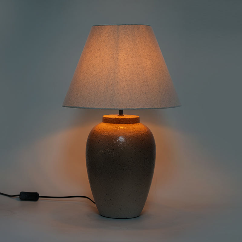 Retro nostalgic color ceramic table lamp