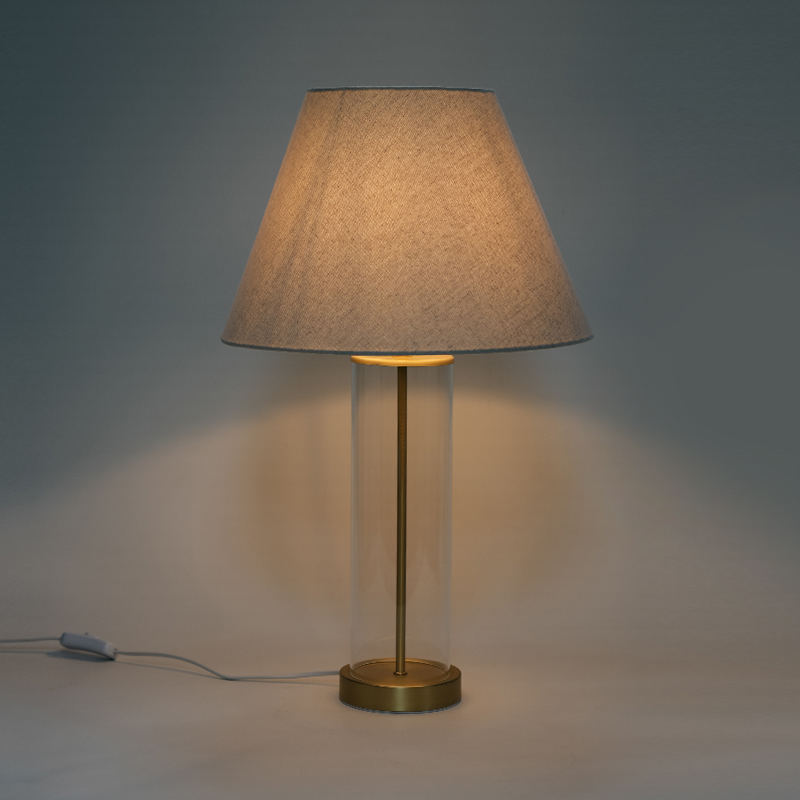 American style glass table lamp